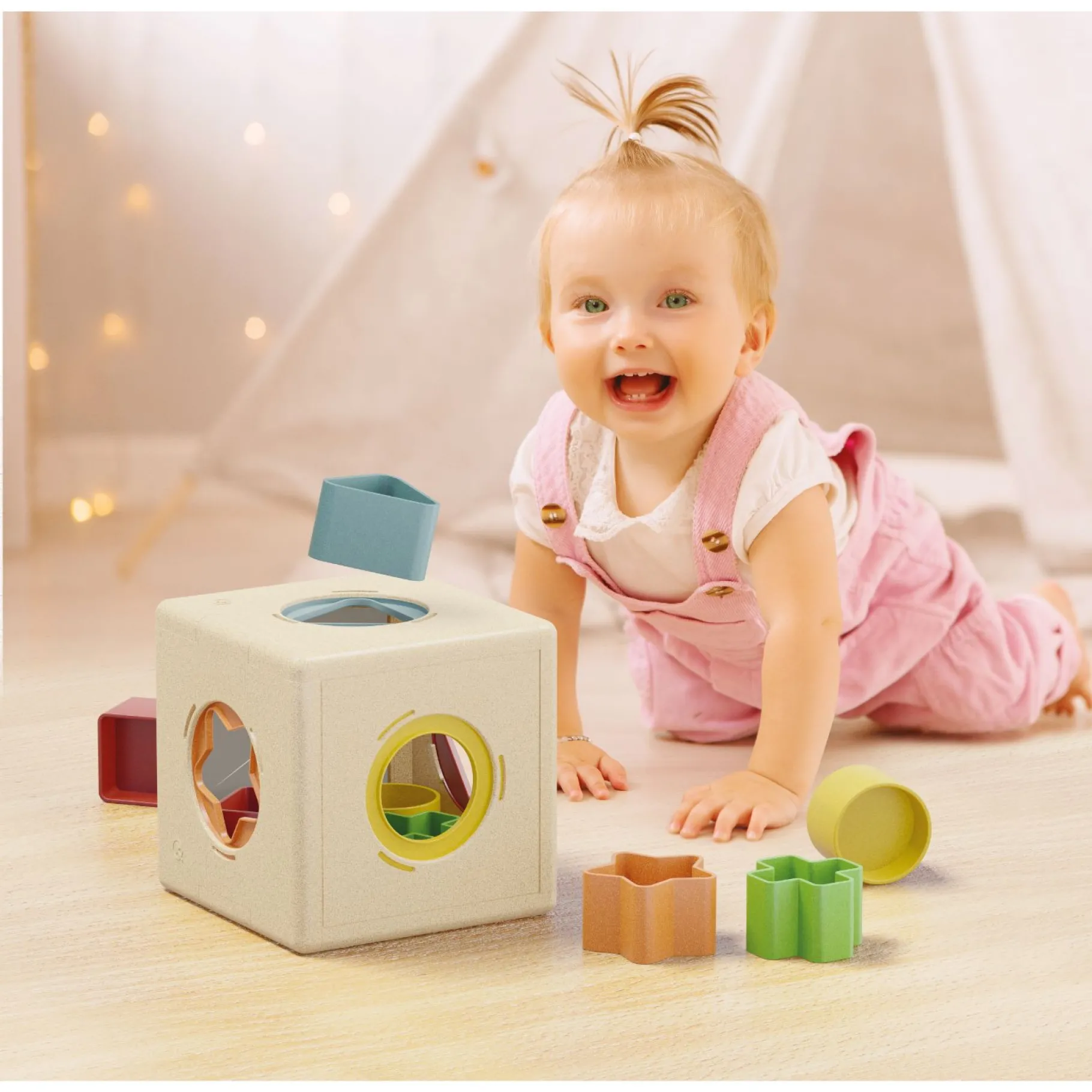 Vormenstoof>Quercetti Vormenkubus Bioplay 11 Delig