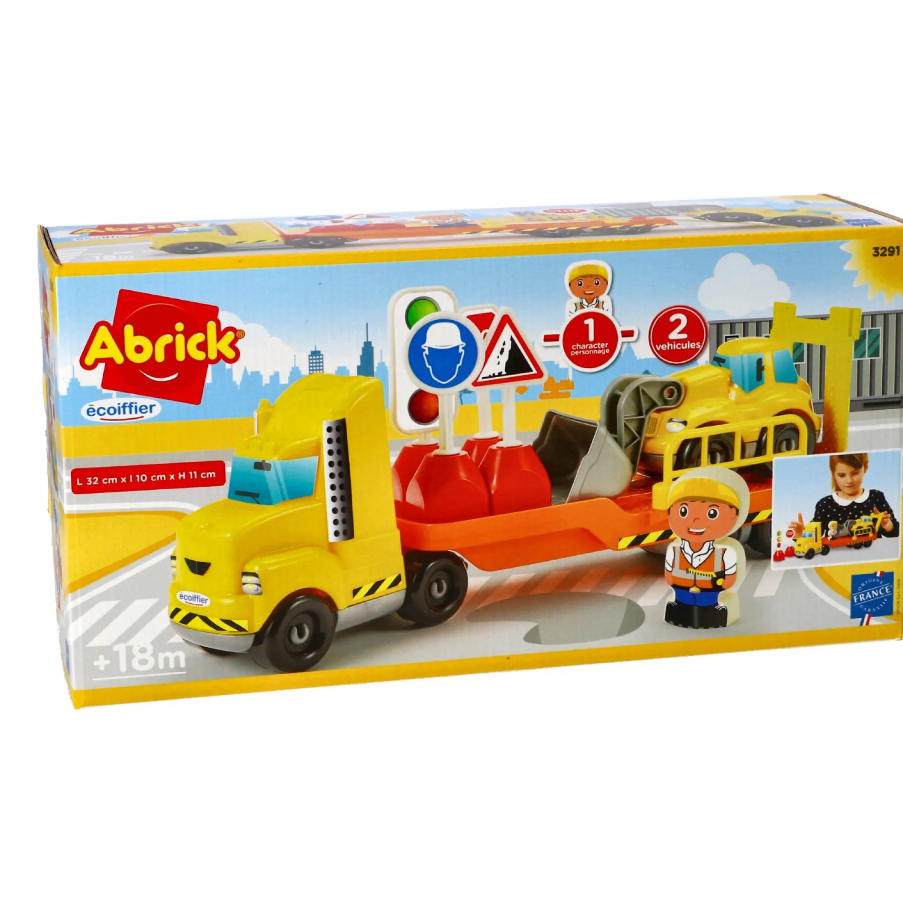 Auto's|Jongens>Abrick Vrachtwagen Met Oplegger