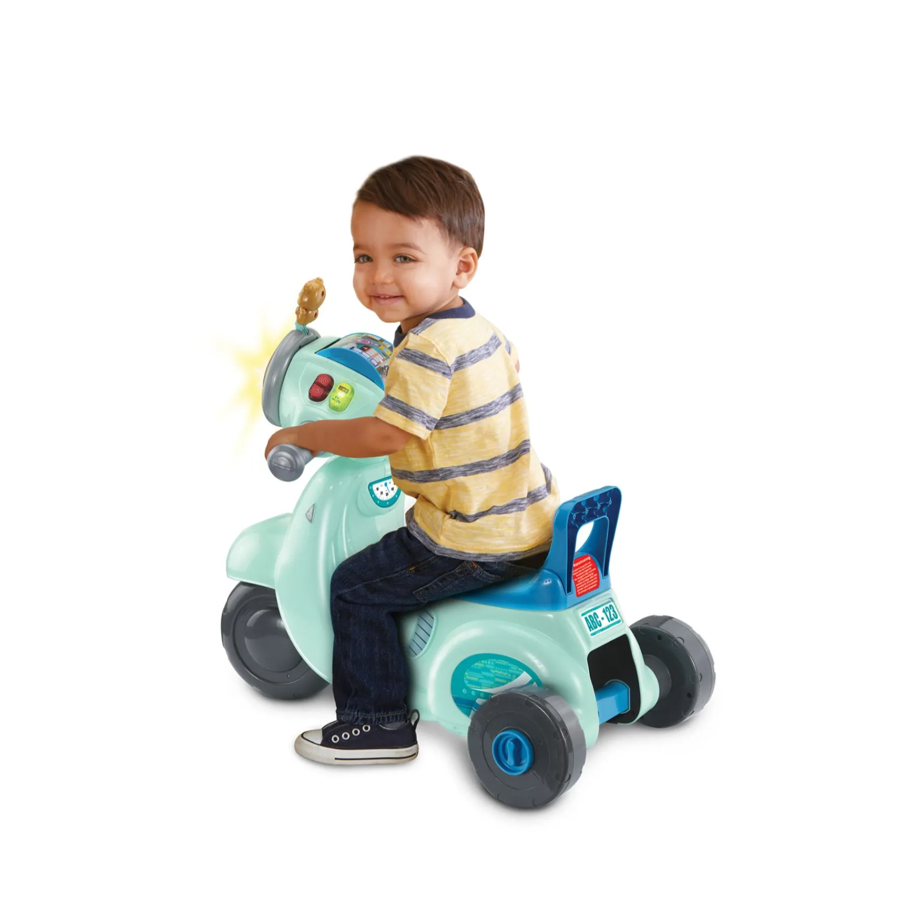Loopfiguren|Looptrainer> Vtech Baby 2 in 1 Loopscooter blauw