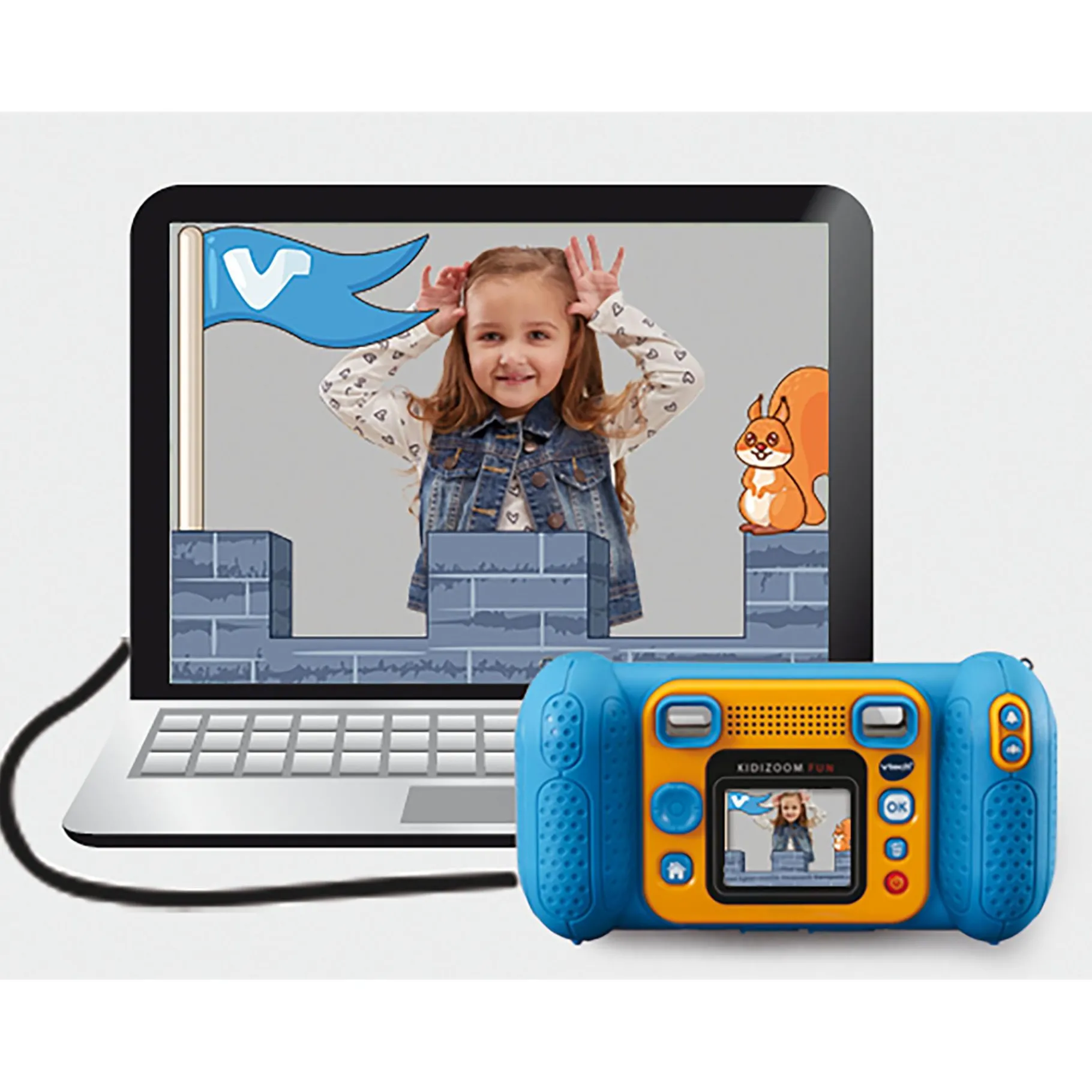 Kindercamera's>Vtech Kidizoom Fun Blauw