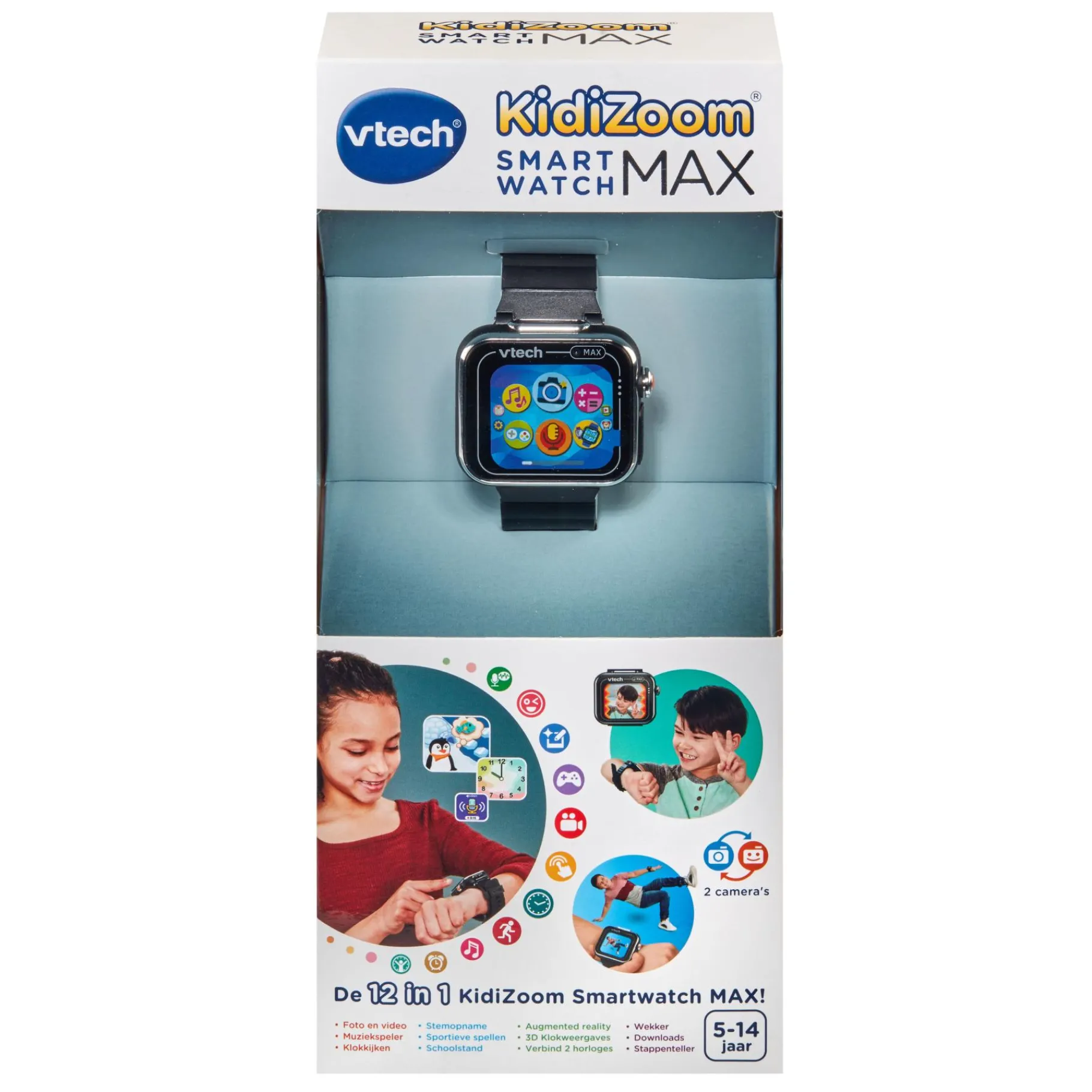 Horloge>Vtech Kidizoom Smartwatch Max Zwart