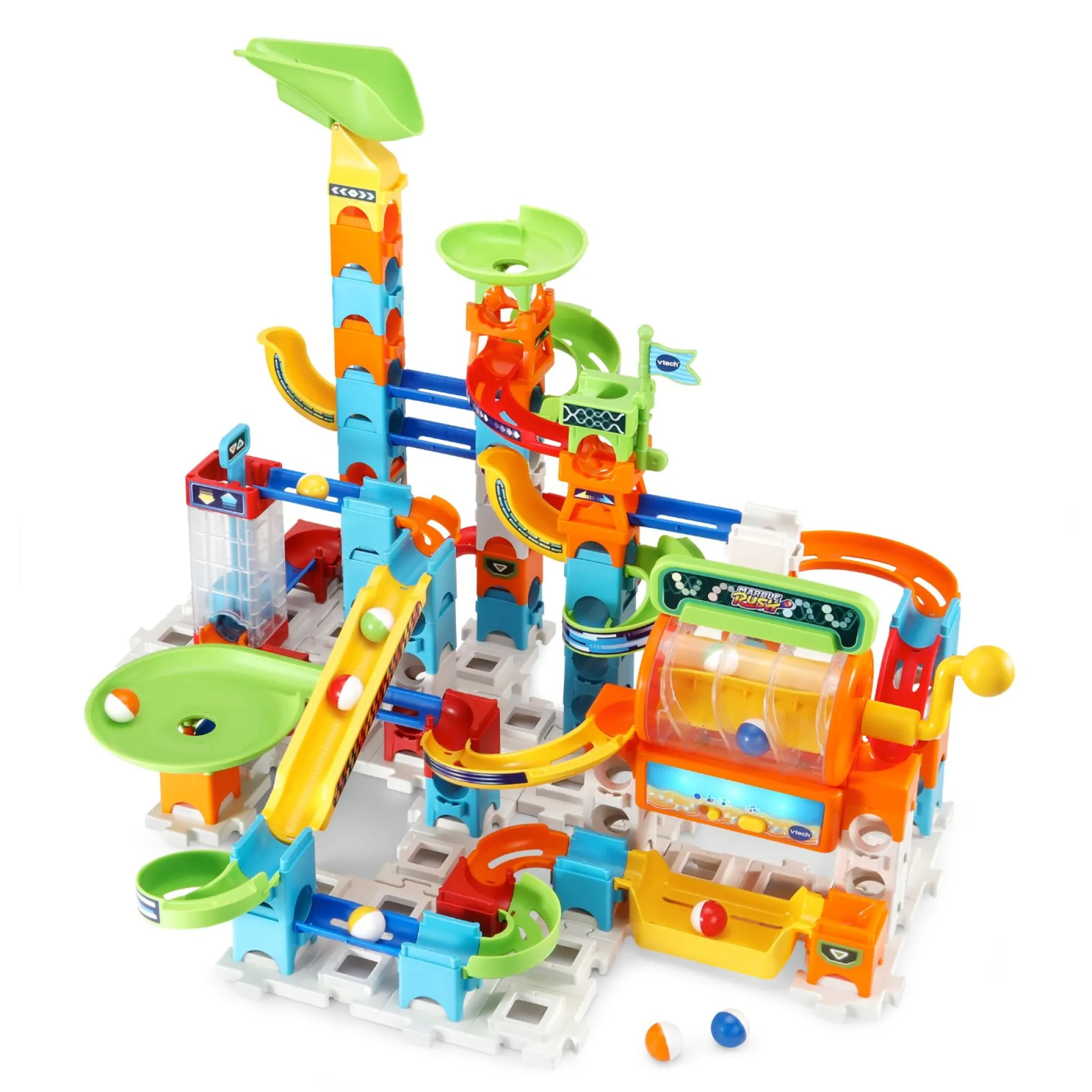 Knikkerbanen>Vtech Marble Rush - Super Action Set Electronic L100E