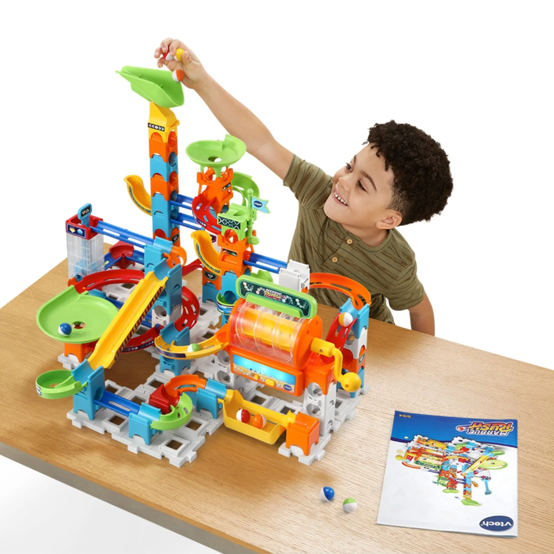 Knikkerbanen>Vtech Marble Rush - Super Action Set Electronic L100E
