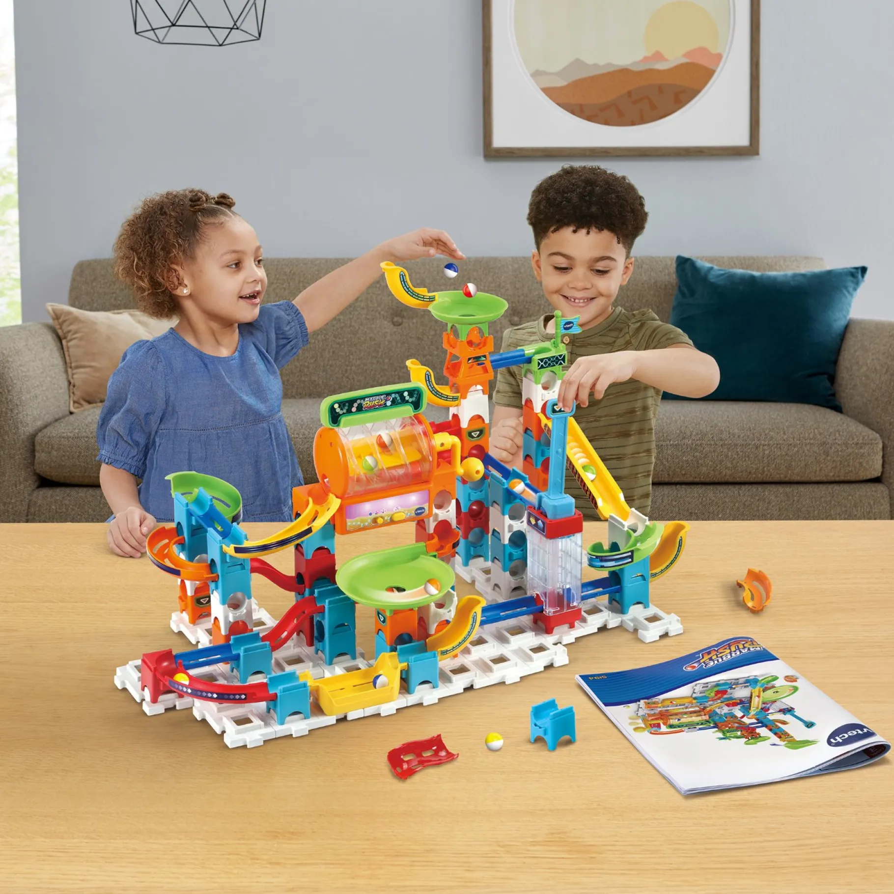 Knikkerbanen>Vtech Marble Rush - Super Action Set Electronic L100E