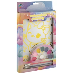 Verven / Schilderen> Waterverf set gold art A4 inclusief 2 kwasten  en verf 2 assorti