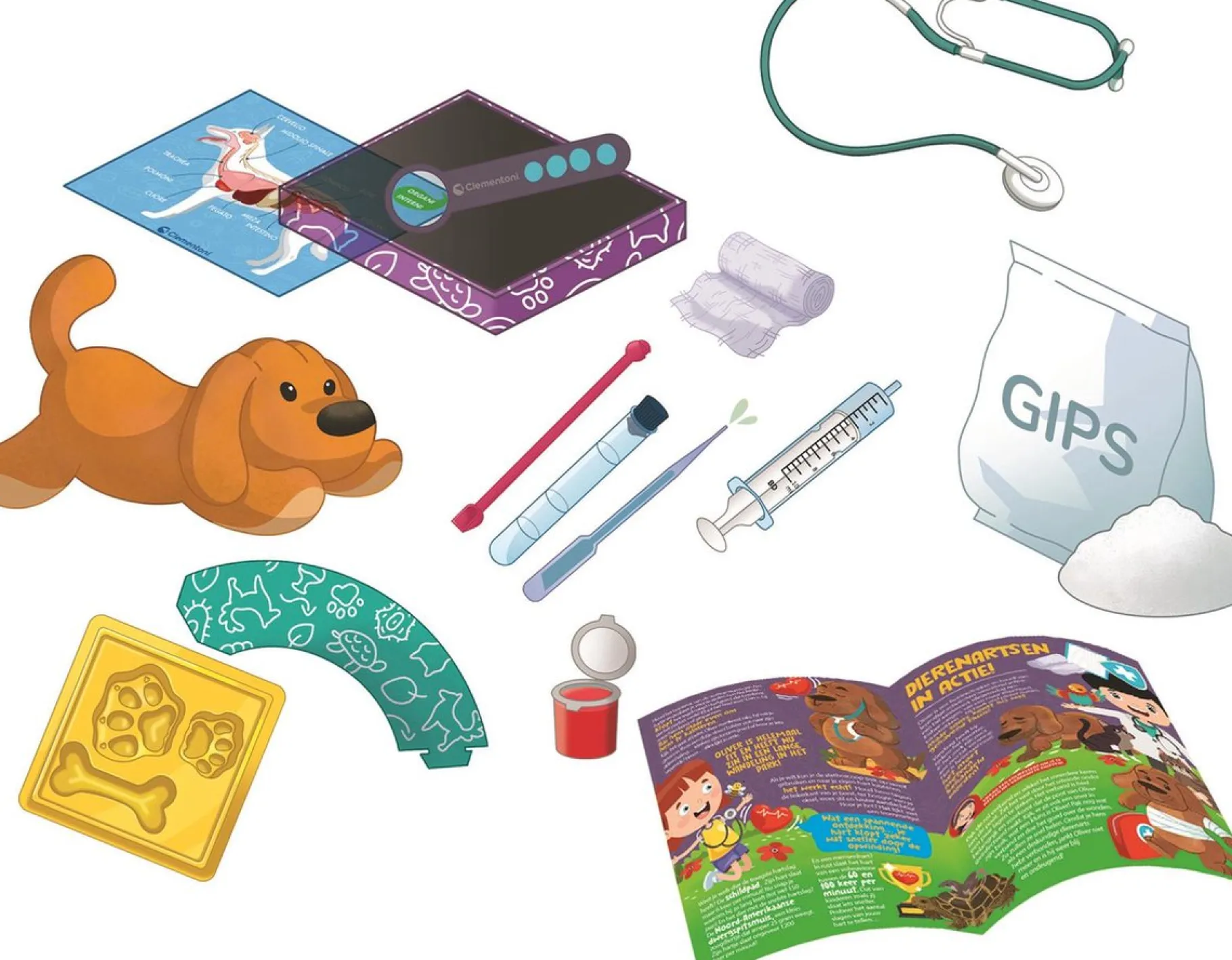 Wetenschapsspellen|Jongens>Clementoni Wetenschap Dierenarts Praktijk (NL)