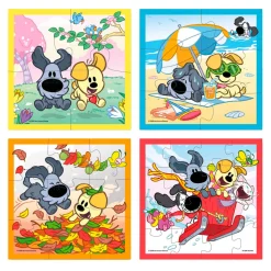 Legpuzzels> Woezel & Pip 4 in 1 Puzzel