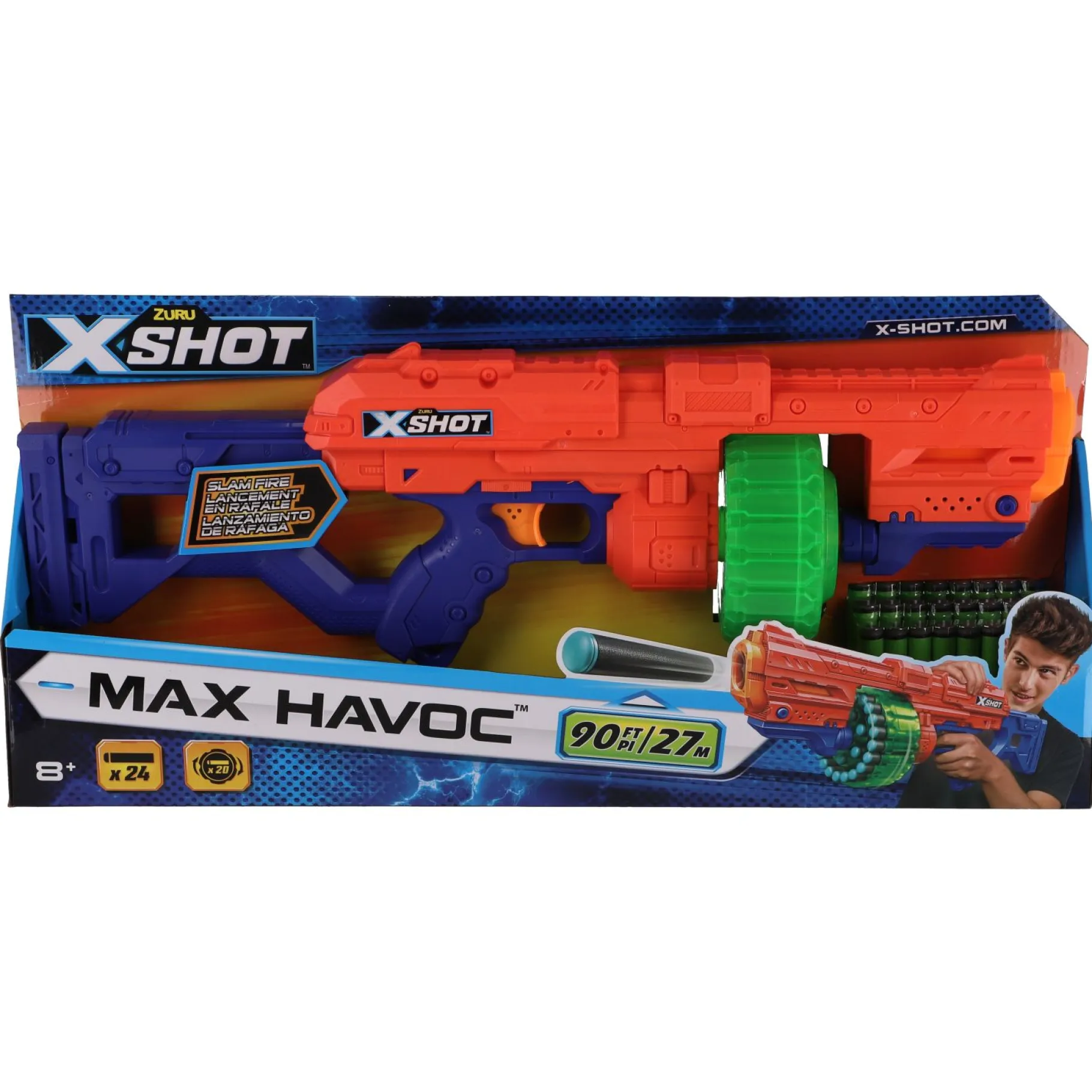 Blasters|Jongens>Zuru X-Shot Excel Havoc + 24 Darts