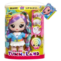 Meisjes|Tienerpoppen> Yummiland Large Doll + Lipgloss Pet Rainbow  Skyler Rainbow Belt