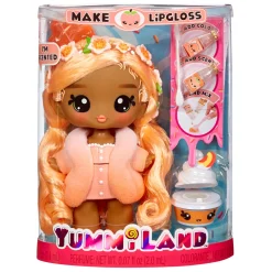 Tienerpoppen|Meisjes> Yummiland Large Doll + Lipgloss Pet- Pia Peach