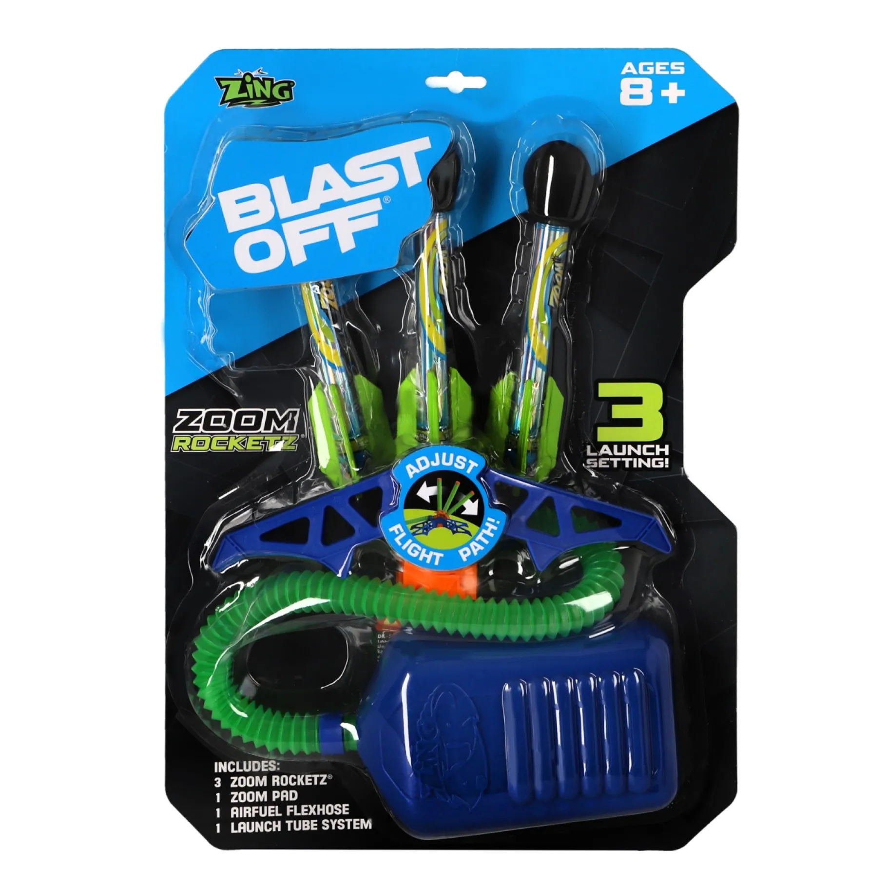 Vang En Werpspel> Zoom Rocket Launcher Zing Met 3 Pijlen