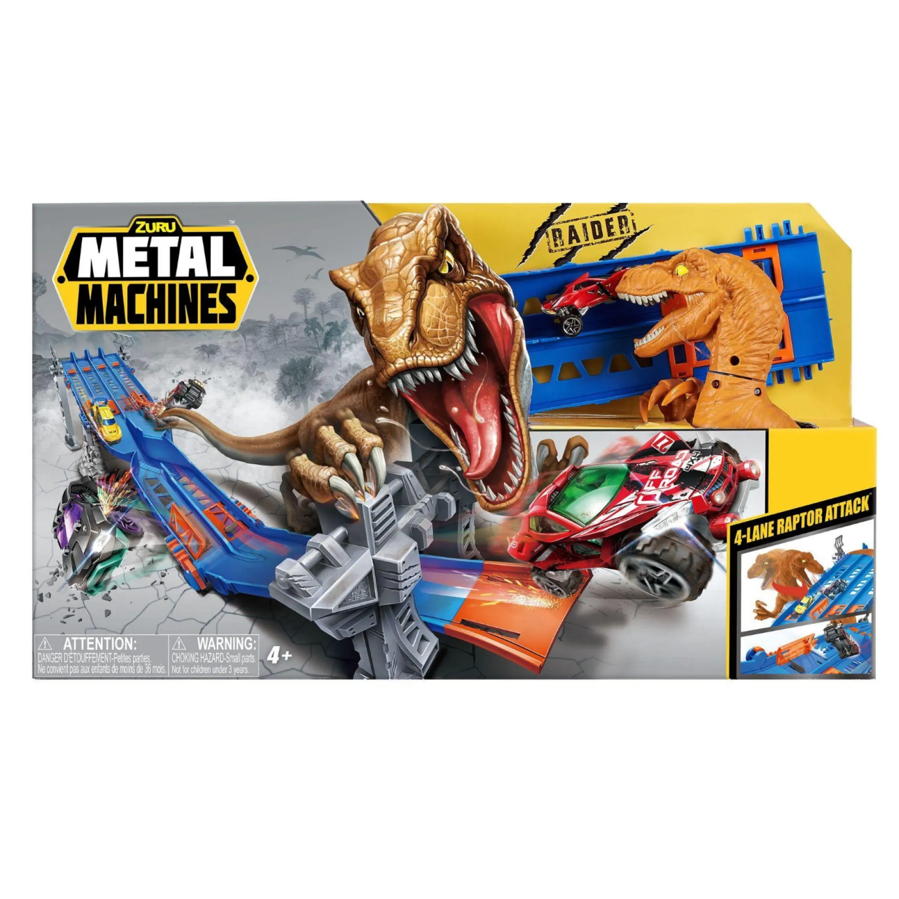 Stuntsets|Jongens>Zuru Metal Machines Lane Madness Racebaan Met Diecast Auto