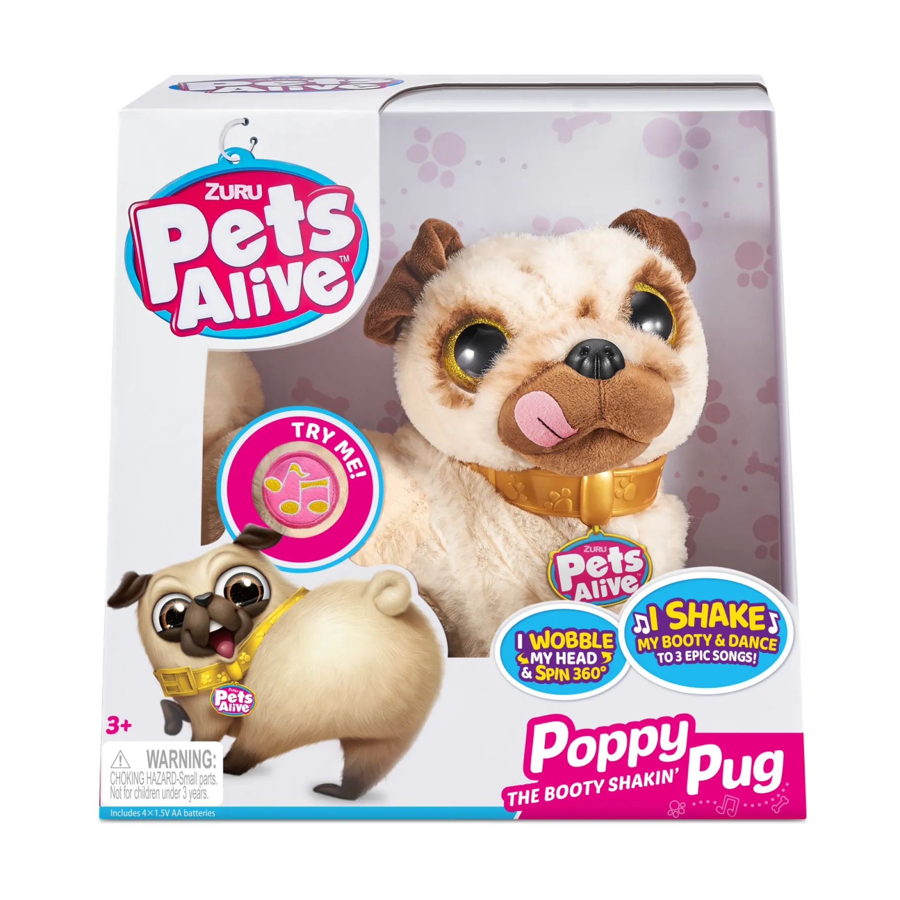 Robots>Zuru Pets Alive Poppy De Dansende Pug
