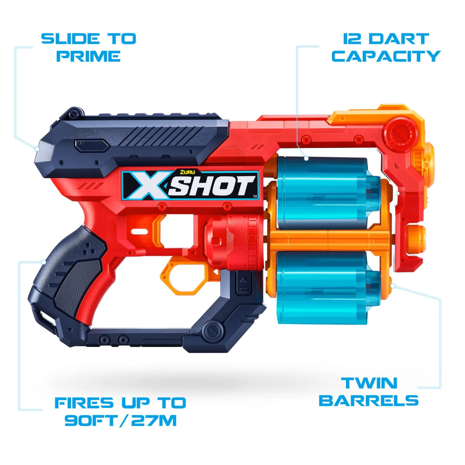 Blasters|Jongens>Zuru X-Shot Blaster Xcess met 16 Darts