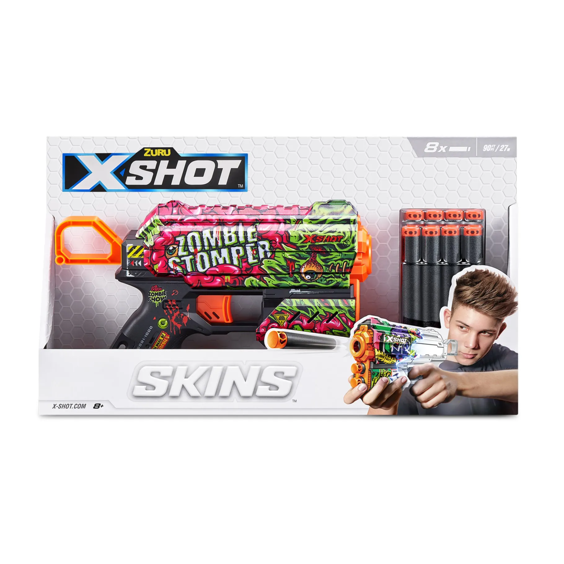 Blasters|Jongens>Zuru X-Shot Skins Flux Met 8 Darts
