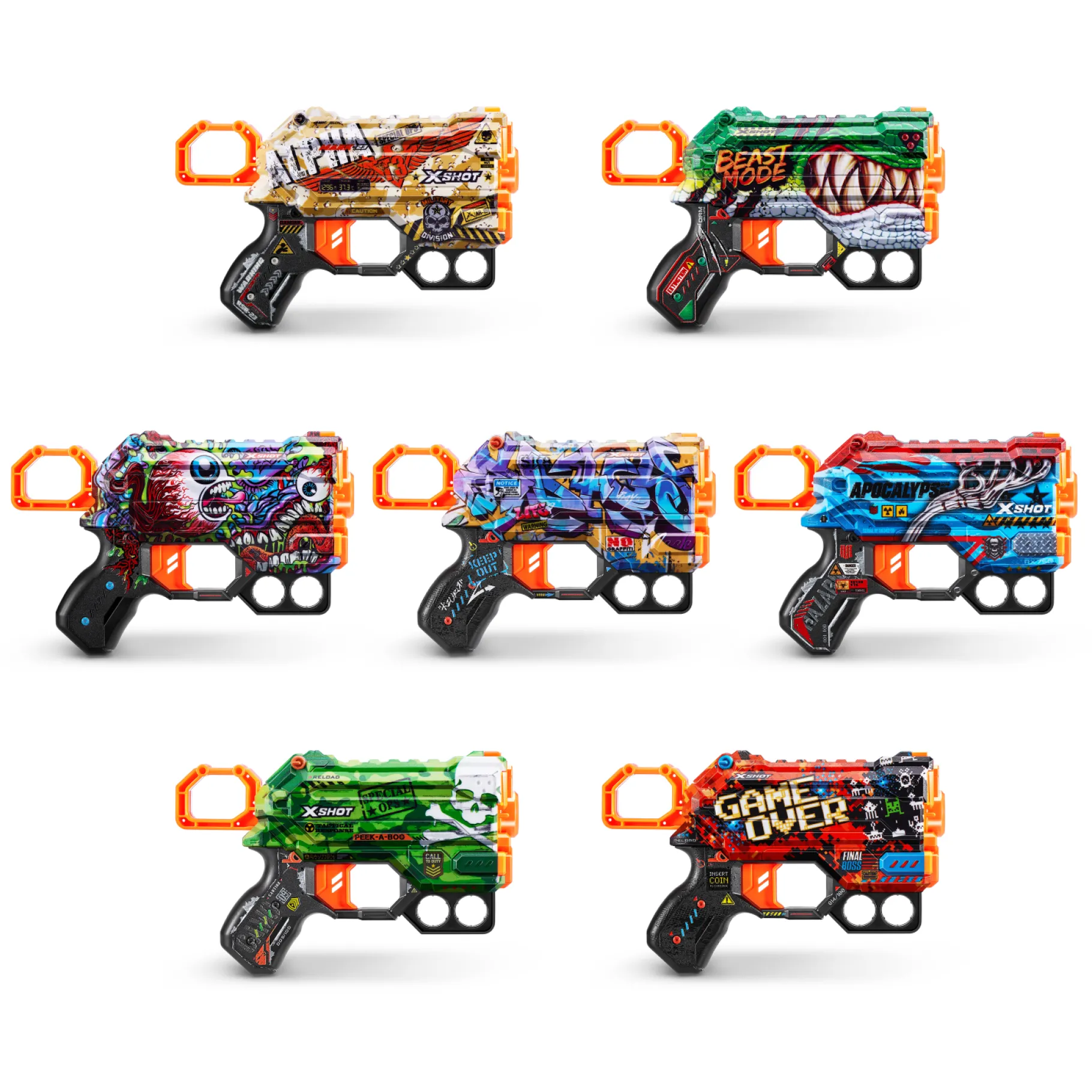 Blasters|Jongens>Zuru X-Shot Skins Menace Met 8 Darts